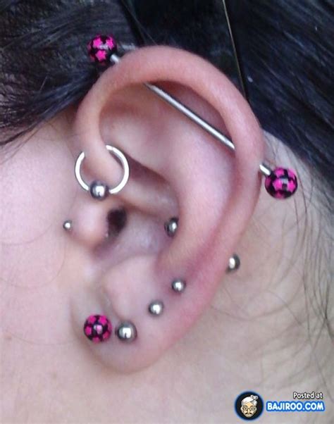 piercing schwarz|weird ear piercings for girls.